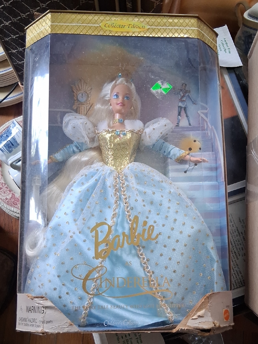 Barbie Cinderella Doll - Light Blue & Gold